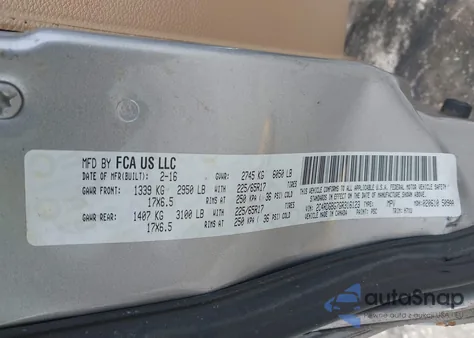 2016 Dodge Grand Caravan American Value Pkg from USA, damaged, VIN 2C4RDGBG7GR316123